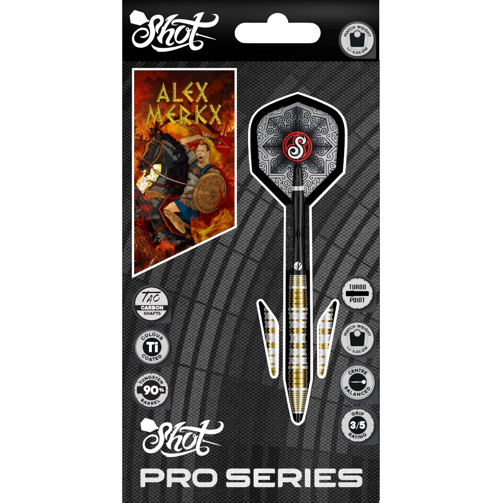 Shot Pro Series Alexander Merkx Turbo Point Steeldart 90%