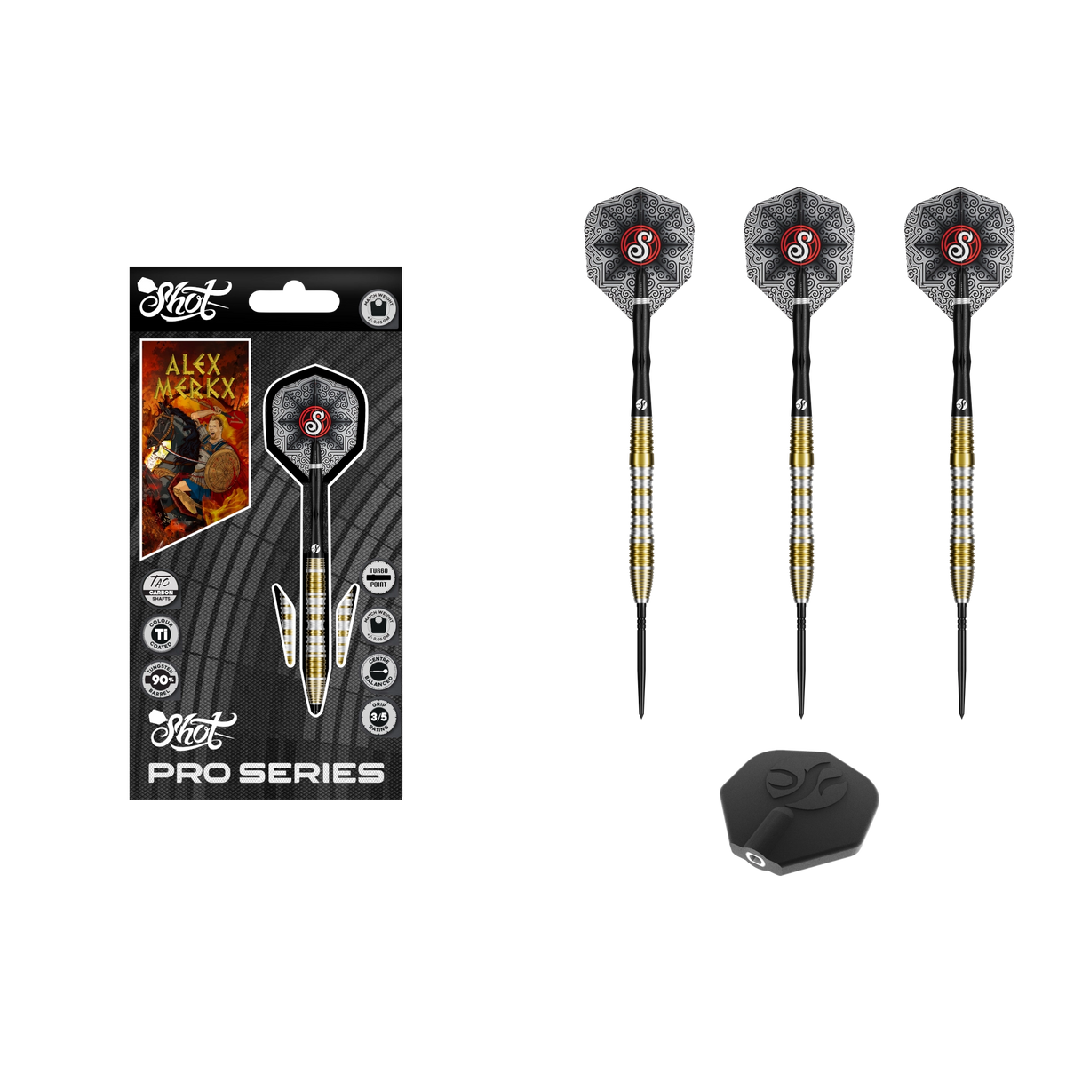 Shot Pro Series Alexander Merkx Turbo Point Steeldart 90%