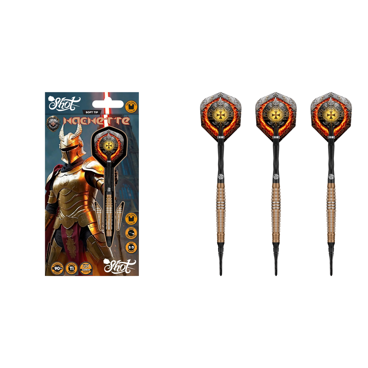 Shot Future Knights Hachette Soft Dart 90%