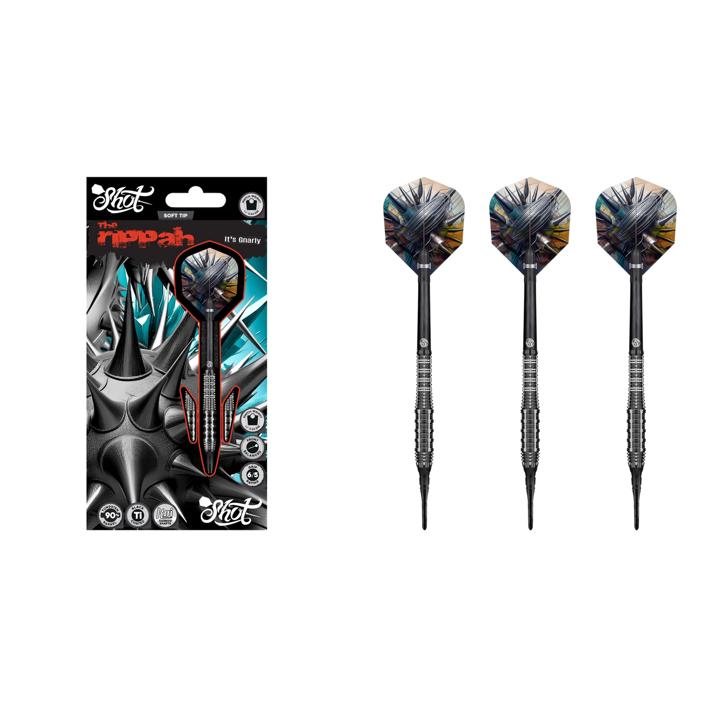 Shot Gnarly Rippah Soft-Tip Dart 90%