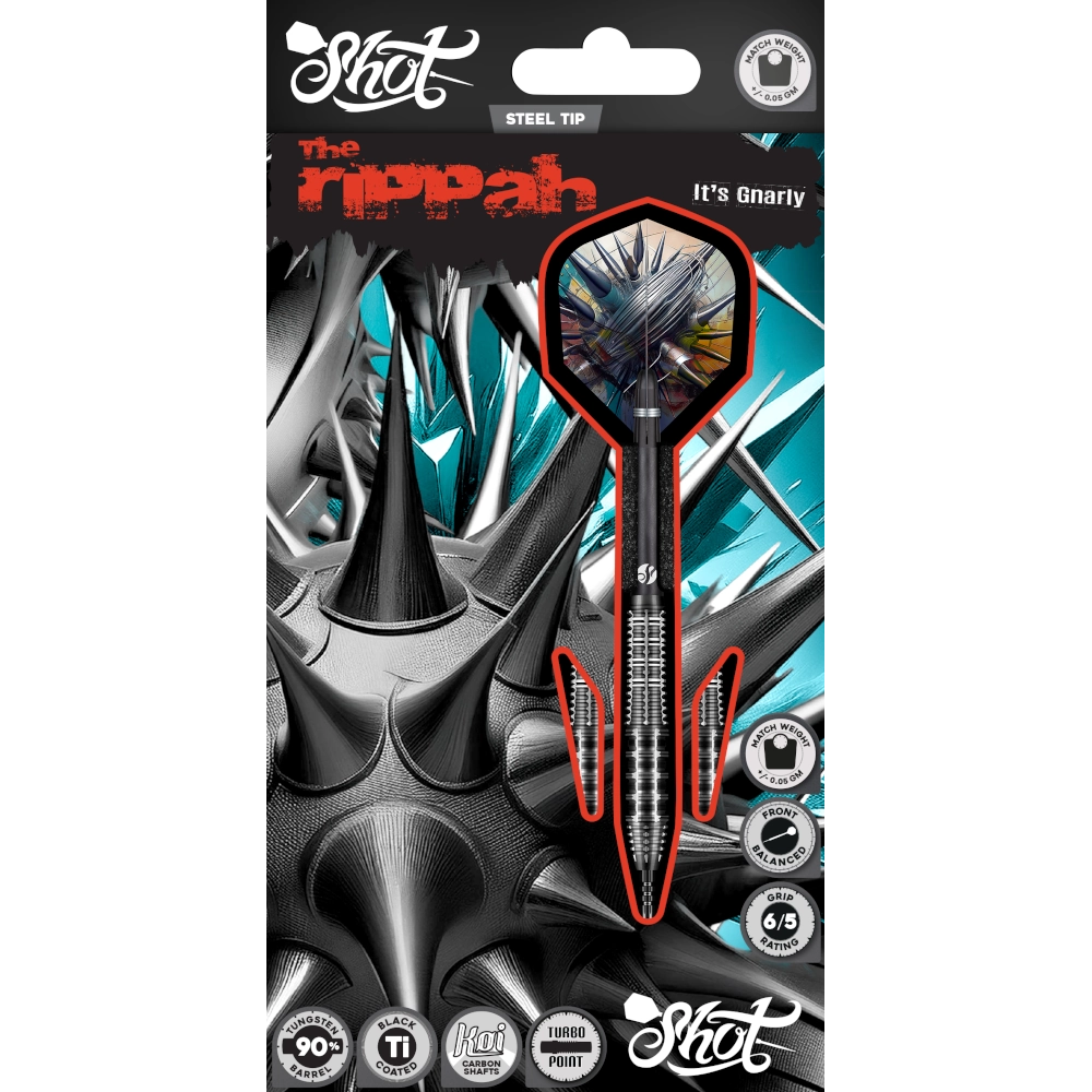 Shot Zen Scallop Turbo Point Steel Tip Dart 90%
