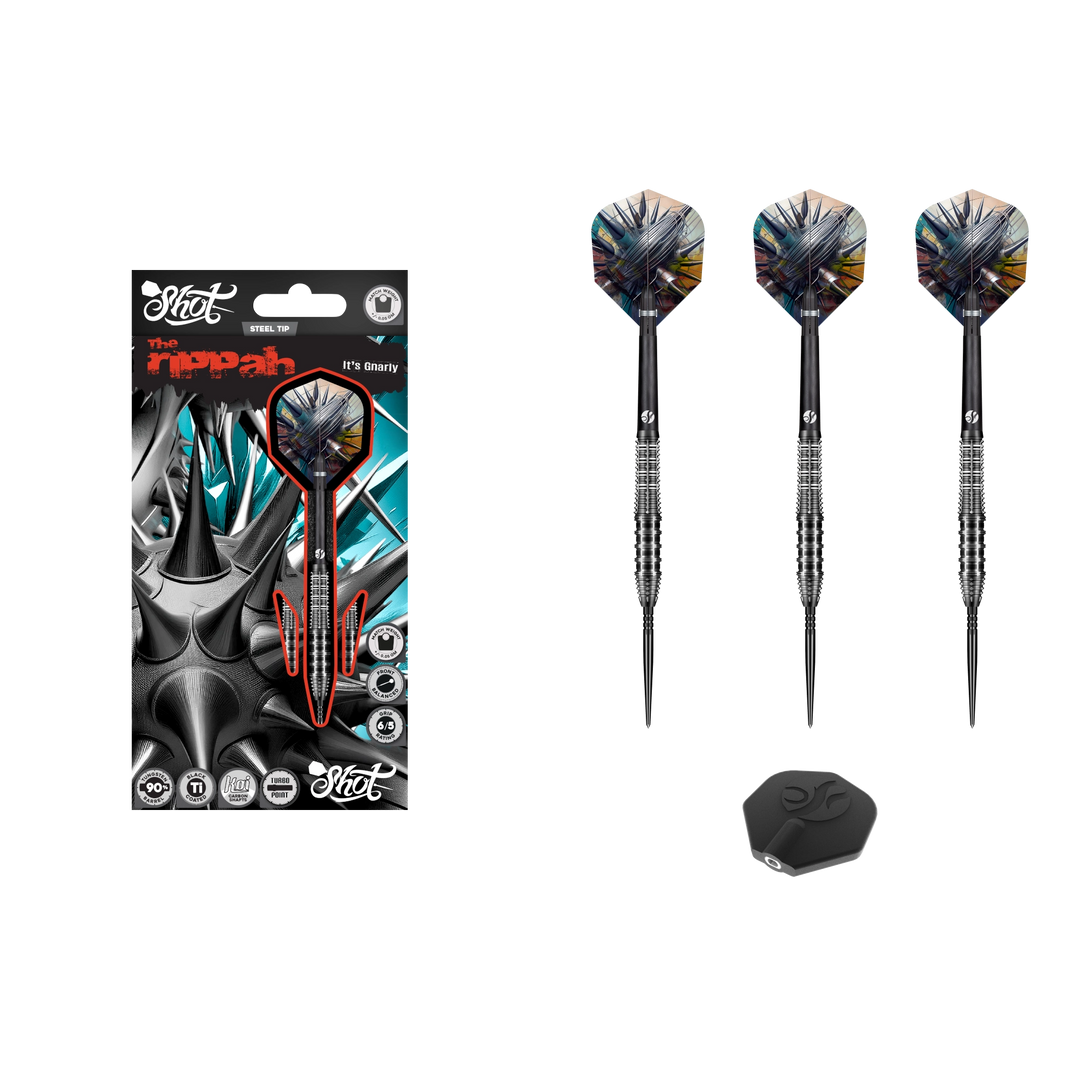 Shot Zen Scallop Turbo Point Steel Tip Dart 90%