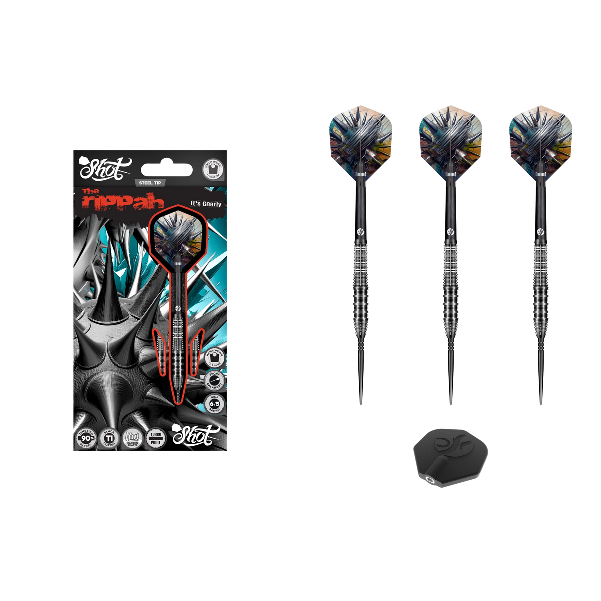 Shot Zen Scallop Turbo Point Steel Tip Dart 90%