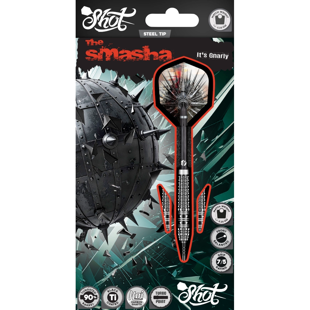 Shot Zen Scallop Turbo Point Steel Tip Dart 90%