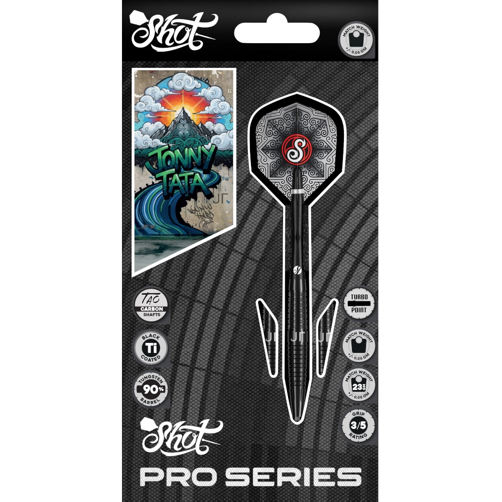 Shot Pro Series Jonny Tata Turbo Point Steeldart 90%