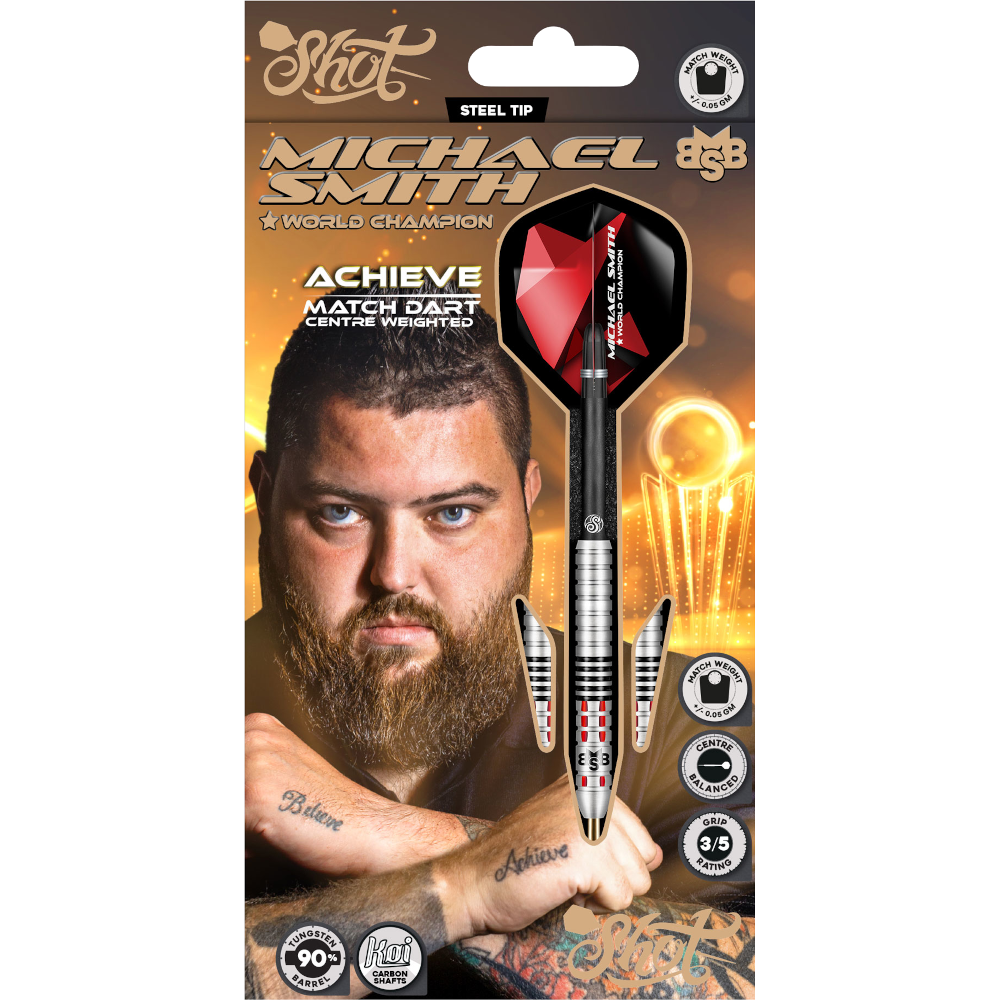 Shot Michael Smith Achieve Steel Dart 90%