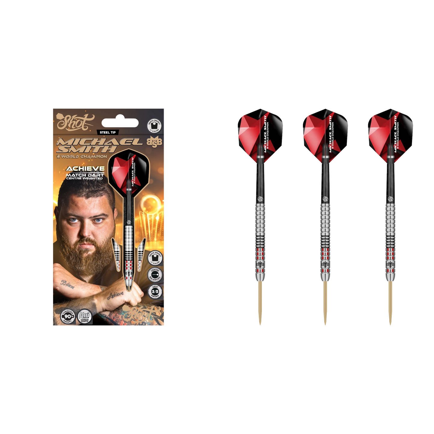 Shot Michael Smith Achieve Steel Dart 90%
