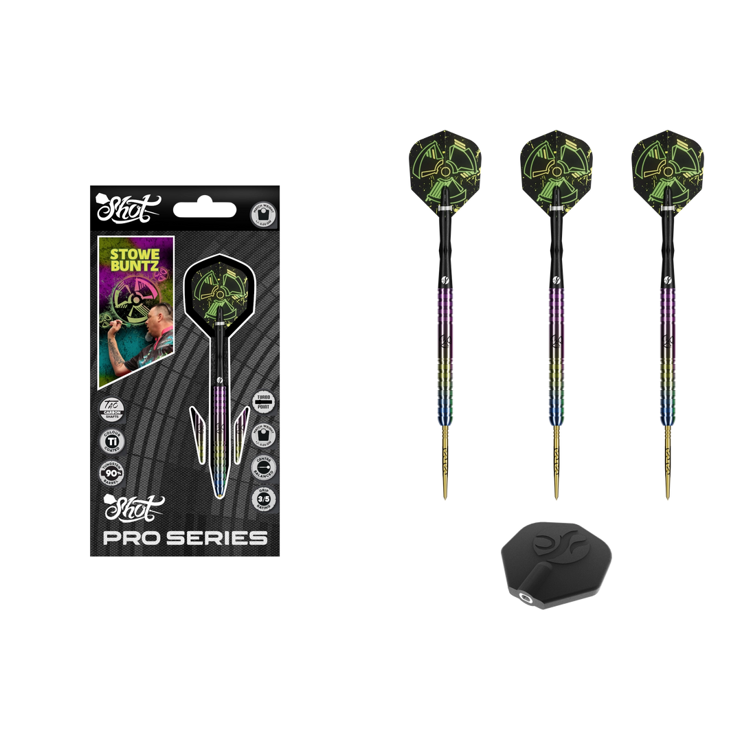 Shot Pro Series Stowe Buntz 3.0 Turbo Point Steeldart 90%