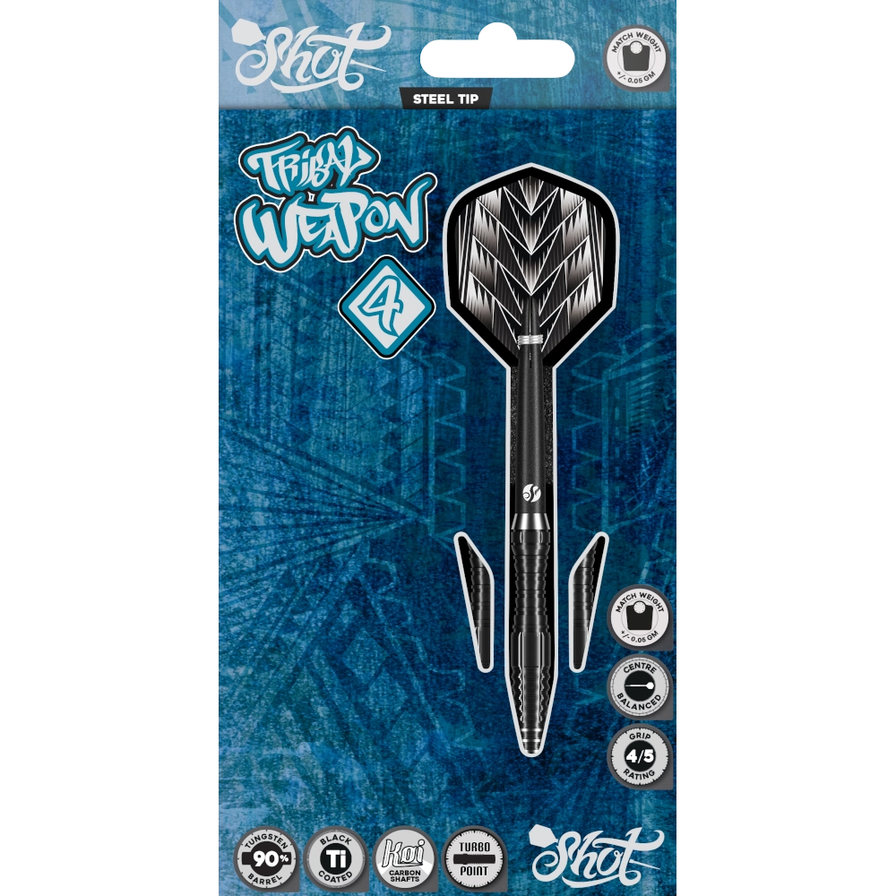 Shot Tribal Weapon 4 Series Turbo Point Steeldart 90%