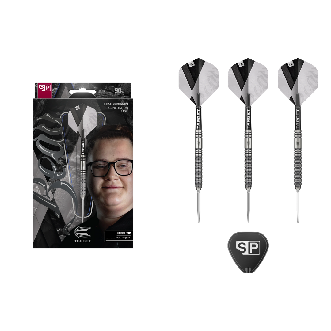 Target Beau Greaves G1 Swiss Point Steel Tip Darts 90%