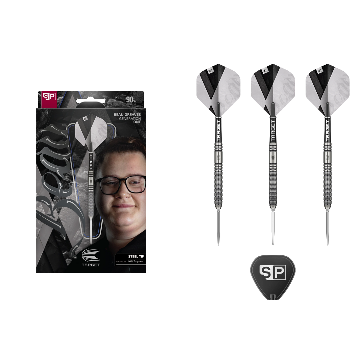Target Beau Greaves G1 Swiss Point Steel Tip Darts 90%