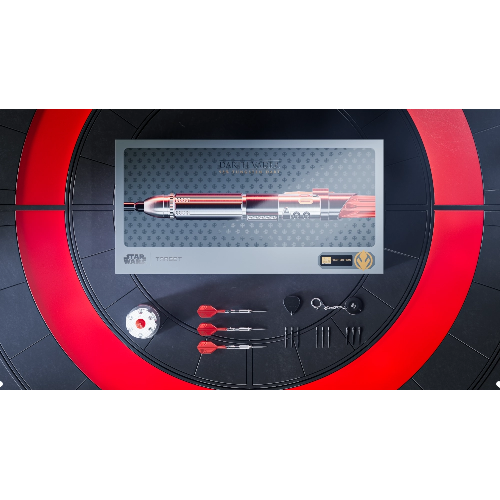 Target Star Wars Darth Vader Limited Edition Swiss Point Steel Tip Darts 95%