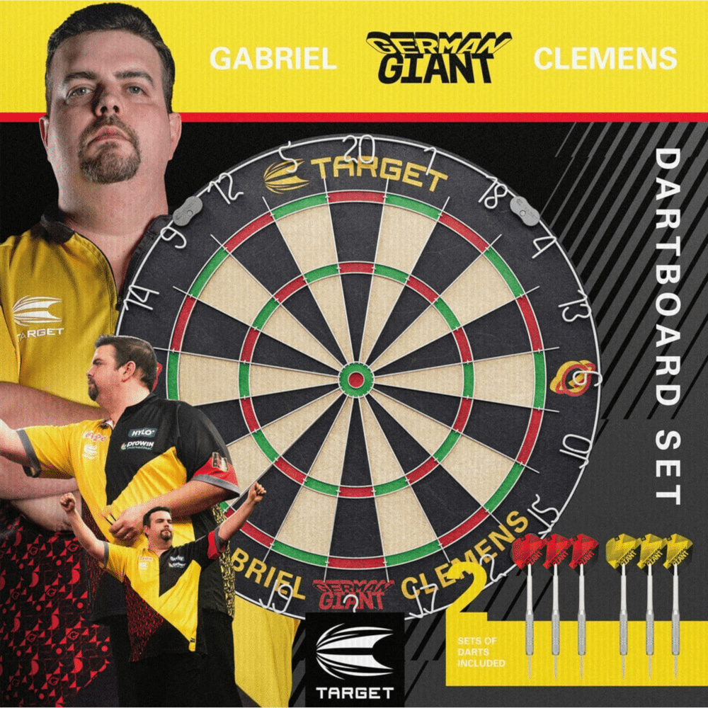 Target Gabriel Clemens Dartboard + 2 Dartsets