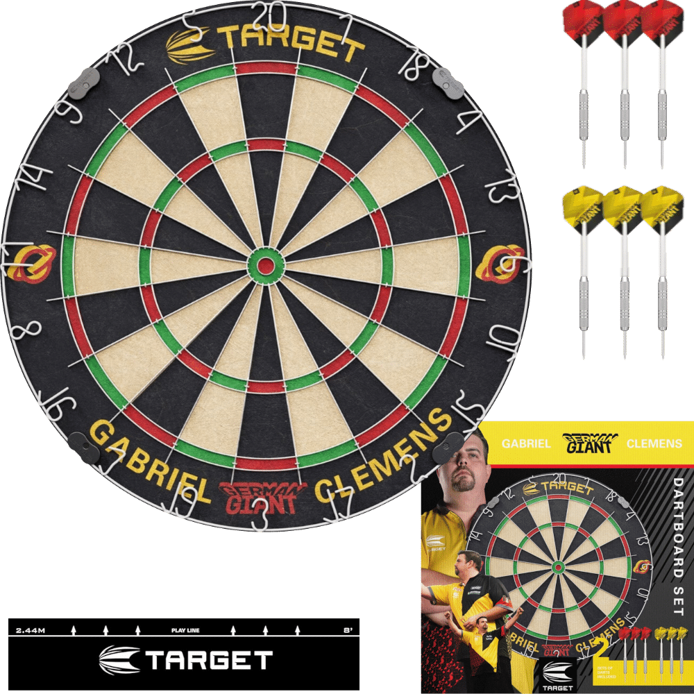 Target Gabriel Clemens Dartboard + 2 Dartsets