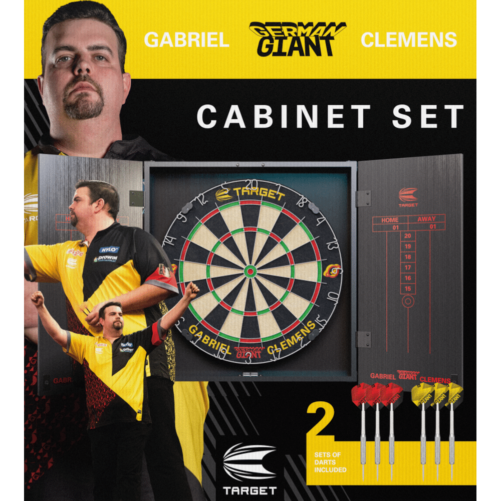 Target Gabriel Clemens Dartboard und Cabinet Set