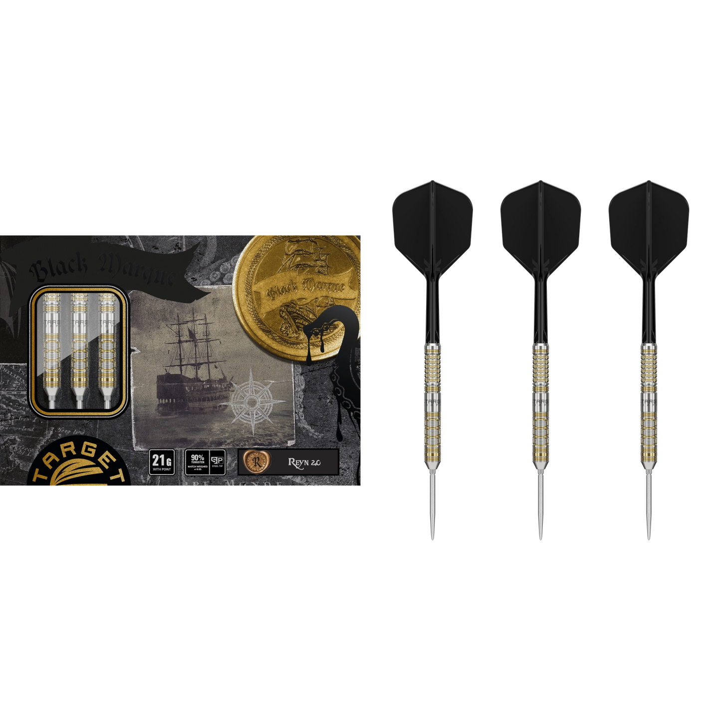 Target Japan Black Marque Reyn 2.0 Steeldart 90%