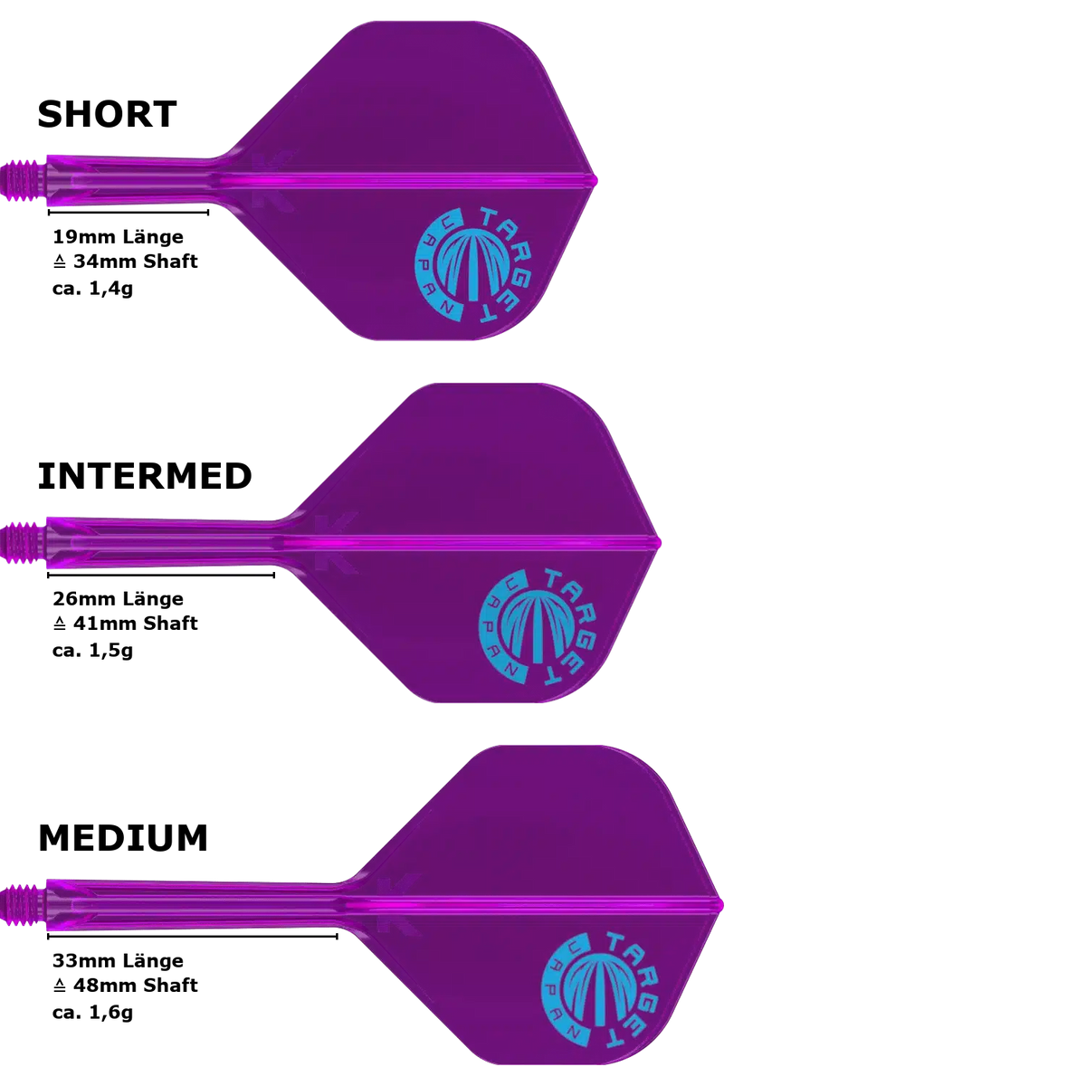 Target Japan K-Flex Purple Limited Standard No.2 Flight Shaft System