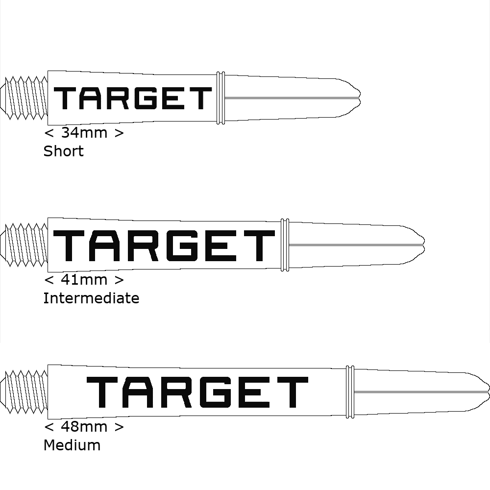 Target Pro Grip Tag Shafts (9 Stück)