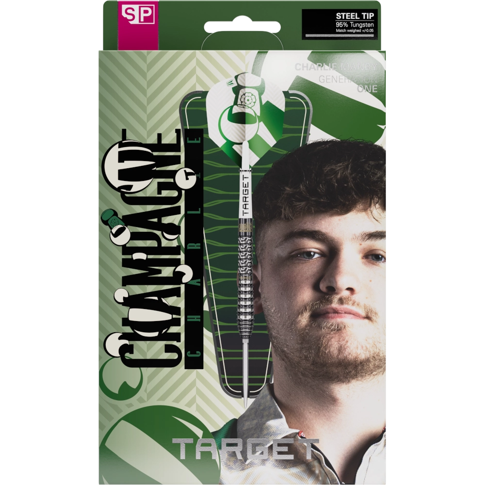 Target Charlie Manby SP Steeldart 95% - Verpackung vorne