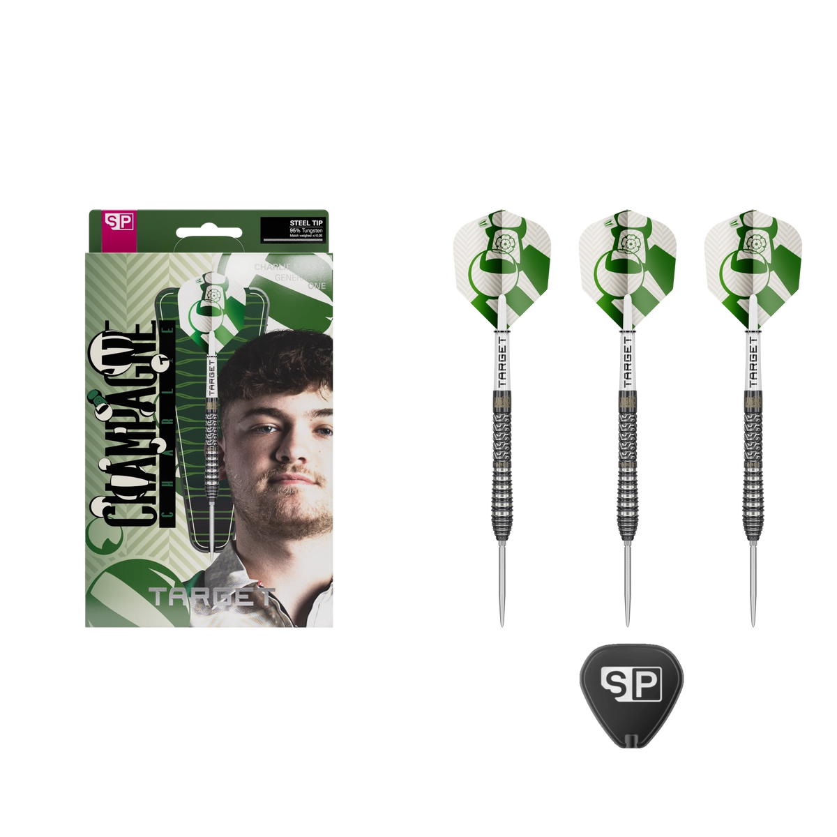 Target Charlie Manby SP Steeldart 95% - Packungsinhalt