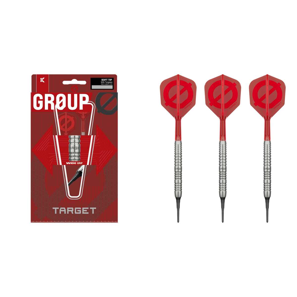 Target Group O 12 Softdart 50% - Packungsinhalt