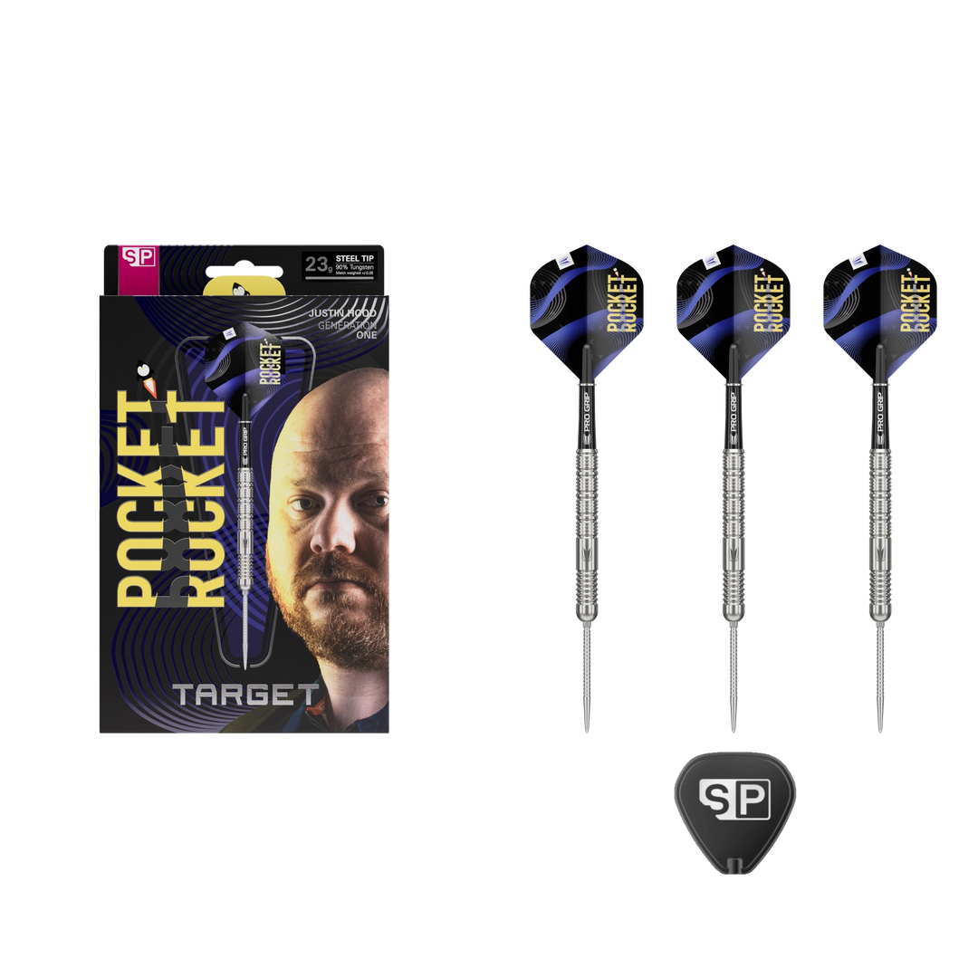 Target Justin Hood SP Steeldart 90% - Verpackungsinhalt