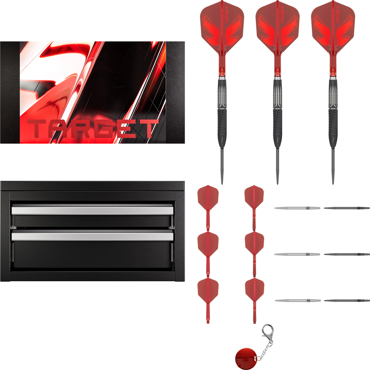 Target Shift SP Steeldart 90% - Packungsinhalt