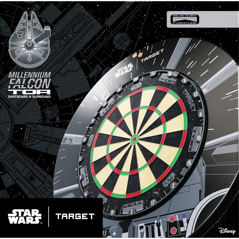 Target Tor Millenium Falcon Star Wars Dartboard Surround Bundle