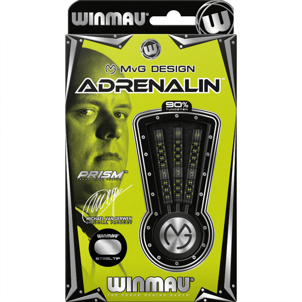 Winmau Michael van Gerwen "MvG" Adrenalin Steel-Tip Darts 90%