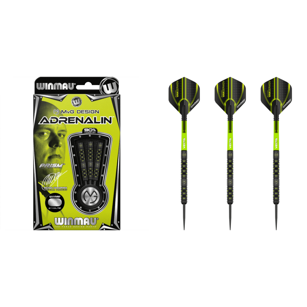 Winmau Michael van Gerwen "MvG" Adrenalin Steel-Tip Darts 90%