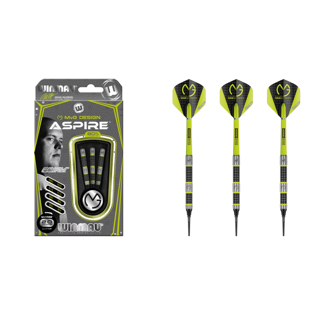 Winmau Michael van Gerwen "MvG" Aspire Softdart 80%