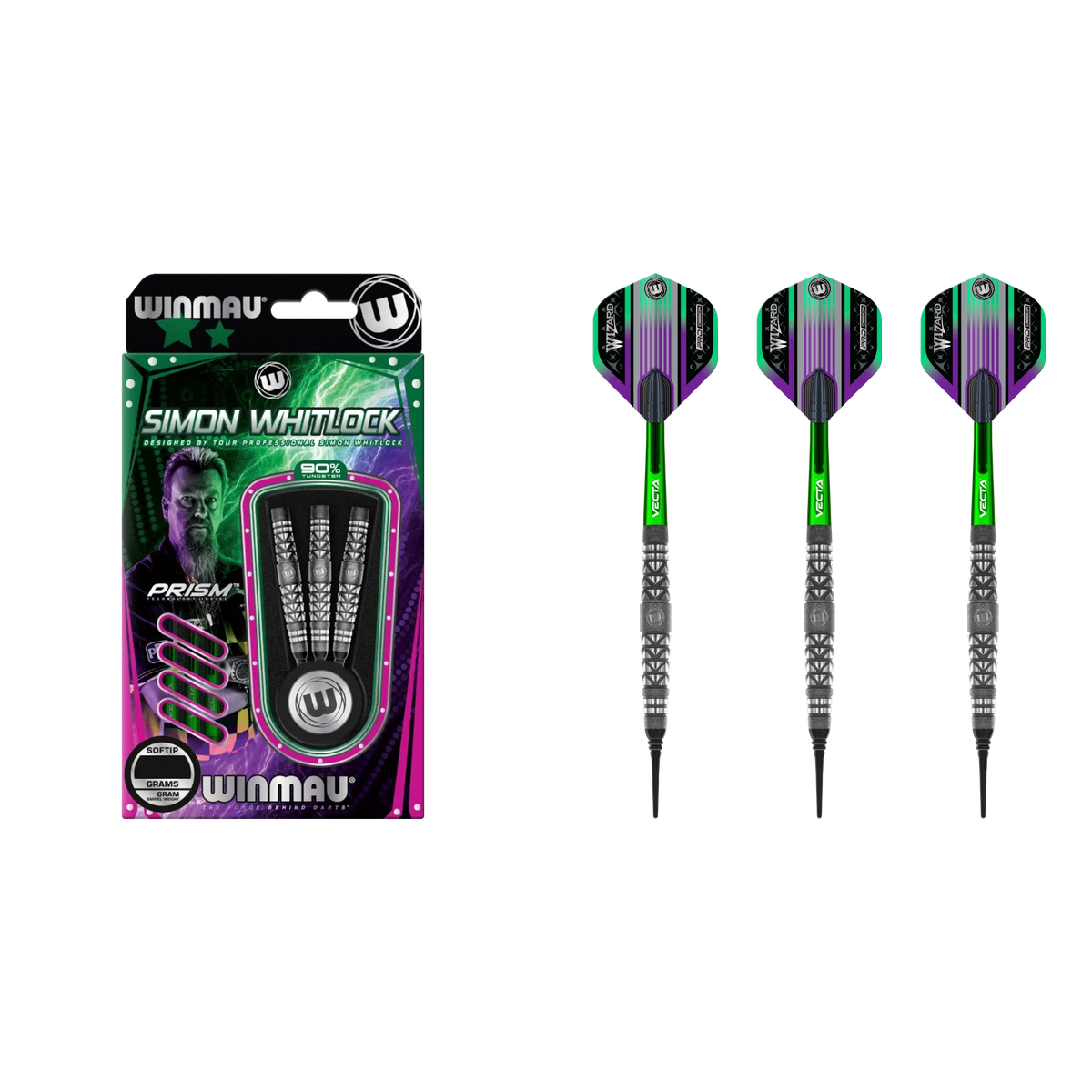 Winmau Simon Whitlock "Wizard" Atomised Softdart 90%
