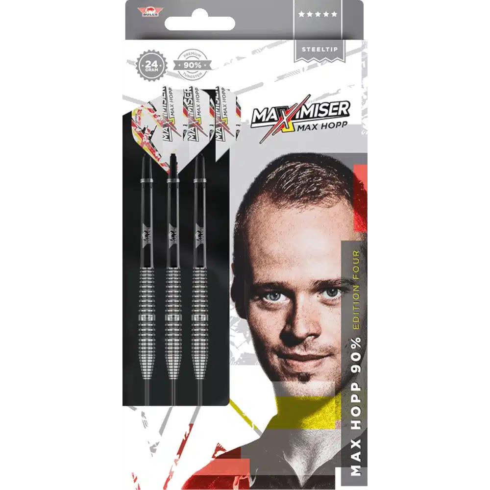 Bull's NL Max Hopp E4 Steeldart 90% (Verpackung)