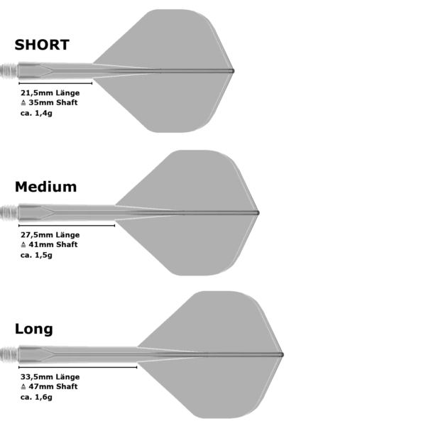 Condor Zero Stress Standard Flight Shaft System (Längenvarianten)