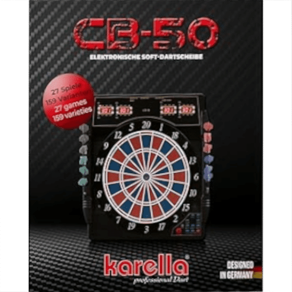 Karella CB 50 Elektronisches Dartboard - Package