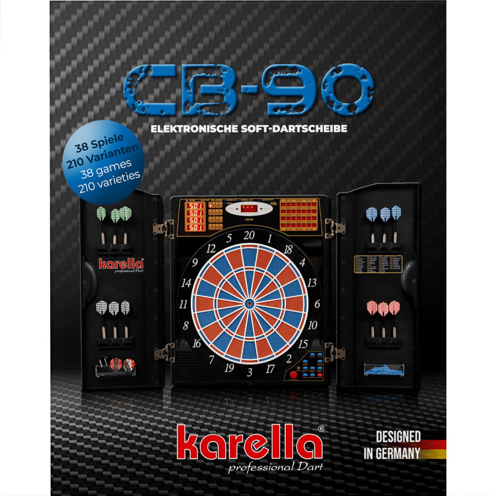 Karella CB 90 Elektronisches Dartboard - Package