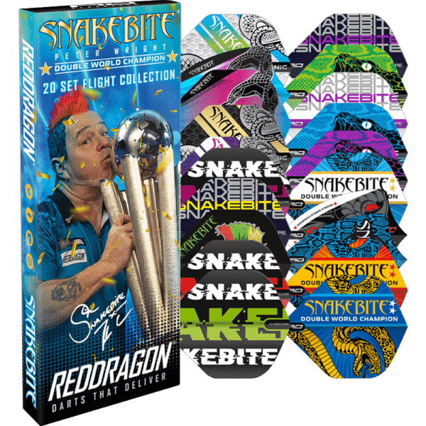 Red Dragon Hardcore Peter Wright Snakebite Flight Pack