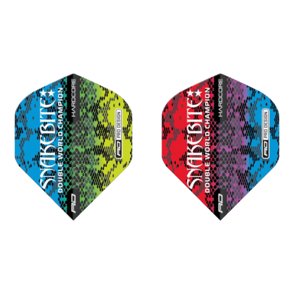 Red Dragon Hardcore Peter Wright Snakebite Multi Snakeskin Standard Flight