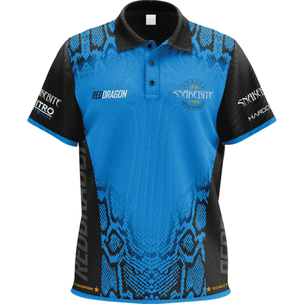 Red Dragon Peter Wright Snakebite Double World Champion Dart Shirt