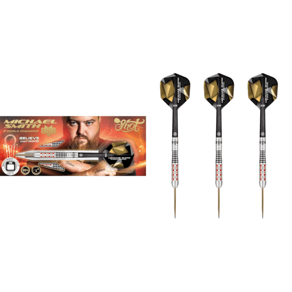 Shot! Michael Smith Believe Steeldart 90% - What's in the Box