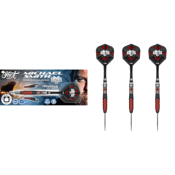 Shot Michael Smith Tenacious Steeldart 90% - What's in the Box