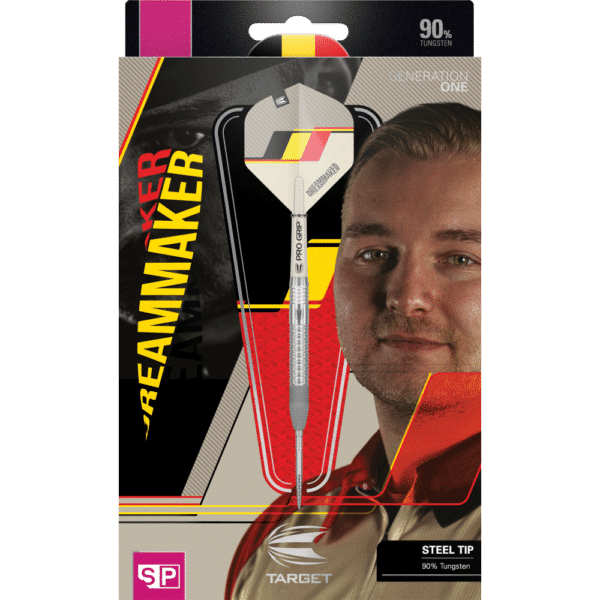 Target Dimitri van den Bergh G1 Swiss Point Steeldart 90% - Package