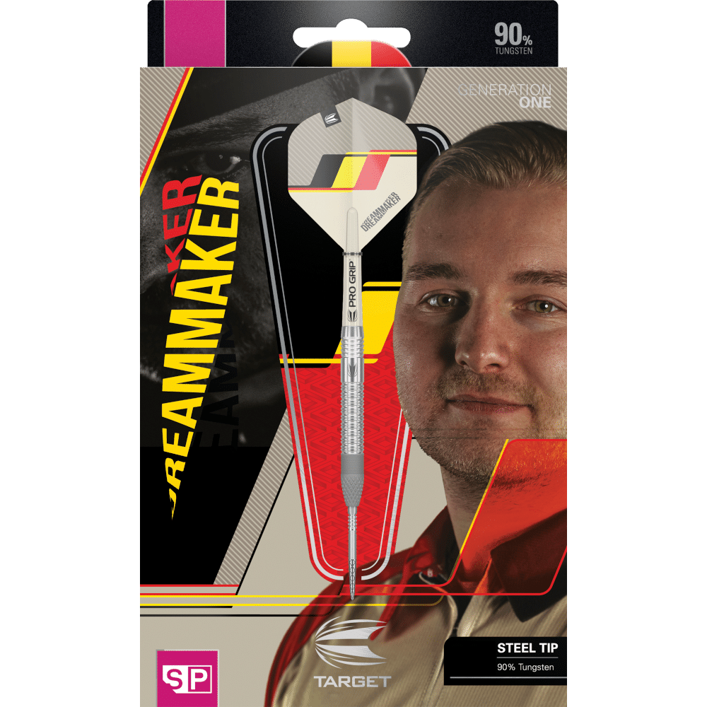 Target Dimitri van den Bergh G1 Swiss Point Steeldart 90% - Package