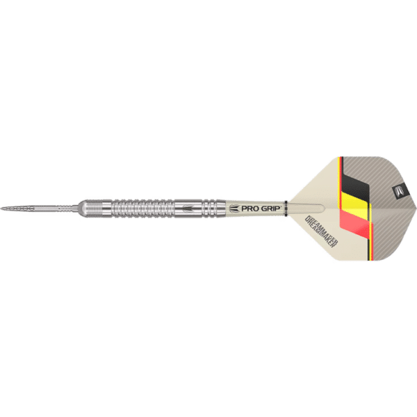 Target Dimitri van den Bergh G2 Swiss Point Steeldart 90% - Seitenansicht