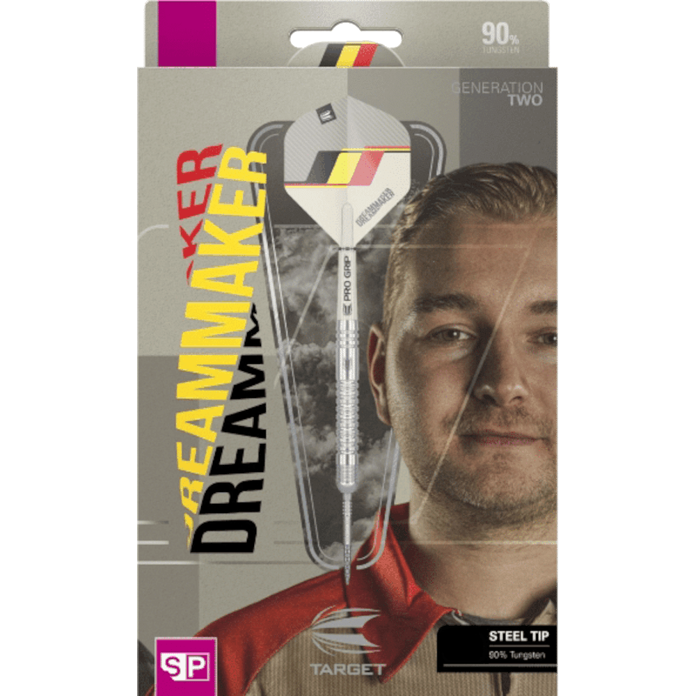 Target Dimitri van den Bergh G2 Swiss Point Steeldart 90% - Package