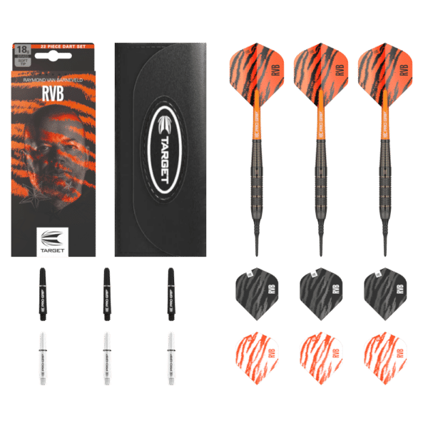 Target Raymond Van Barneveld Softdart Brass - What's in the Box