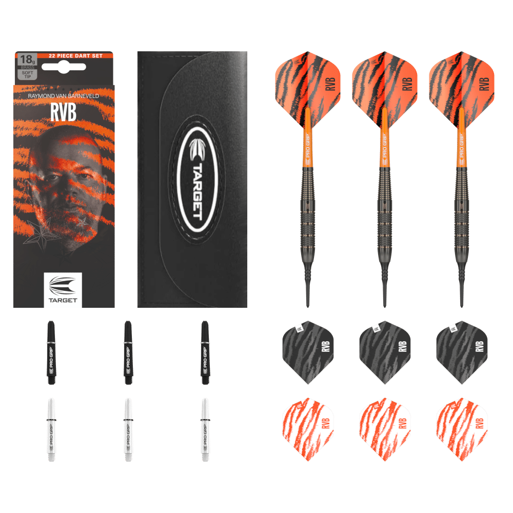 Target Raymond Van Barneveld Softdart Brass - What's in the Box