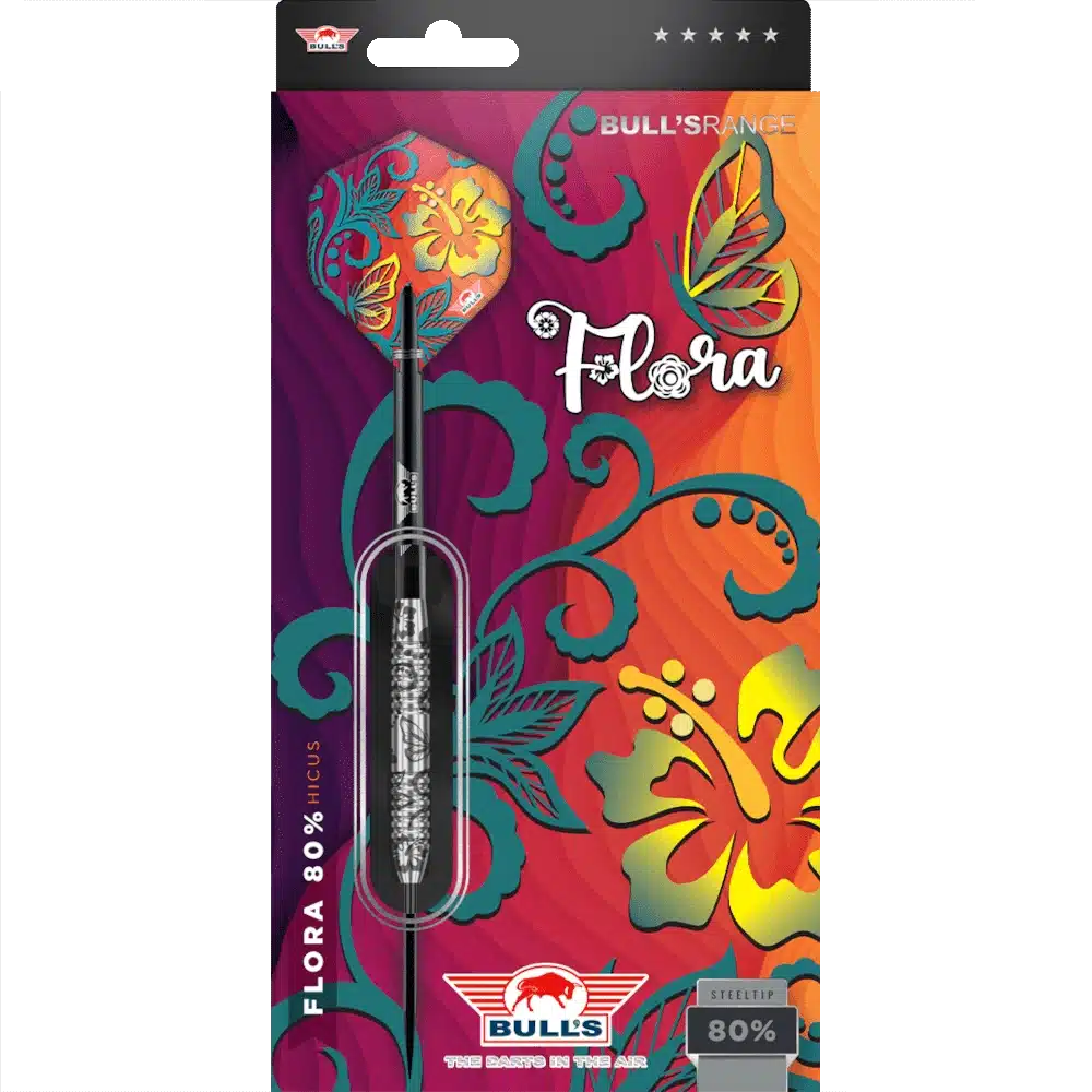 Bull's NL Flora Hicus Steeldart 80% (Verpackung)