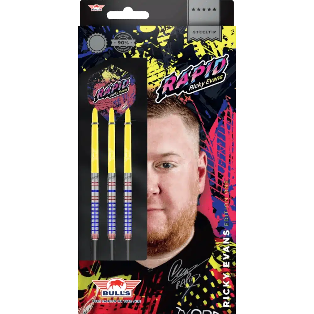 Bull's NL Ricky Evans E1 Steeldart 90% (Verpackung)