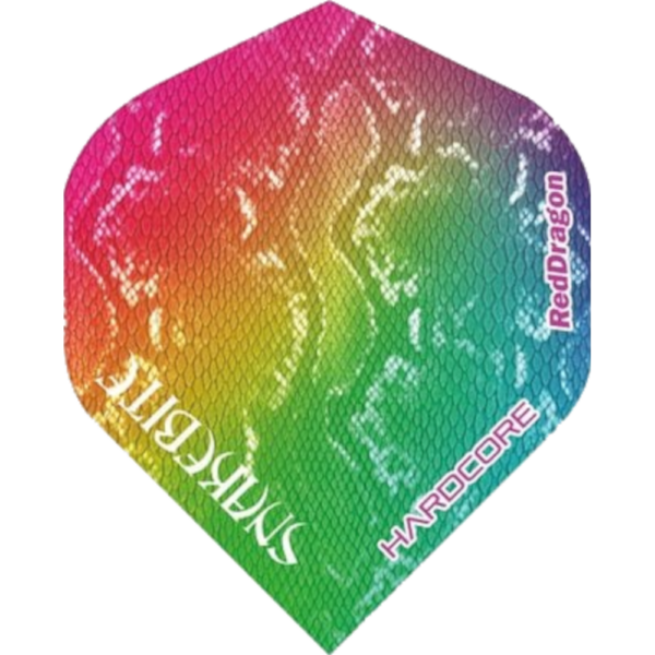 Red Dragon Hardcore Peter Wright Snakebite Rainbow Snakeskin Standard Flight